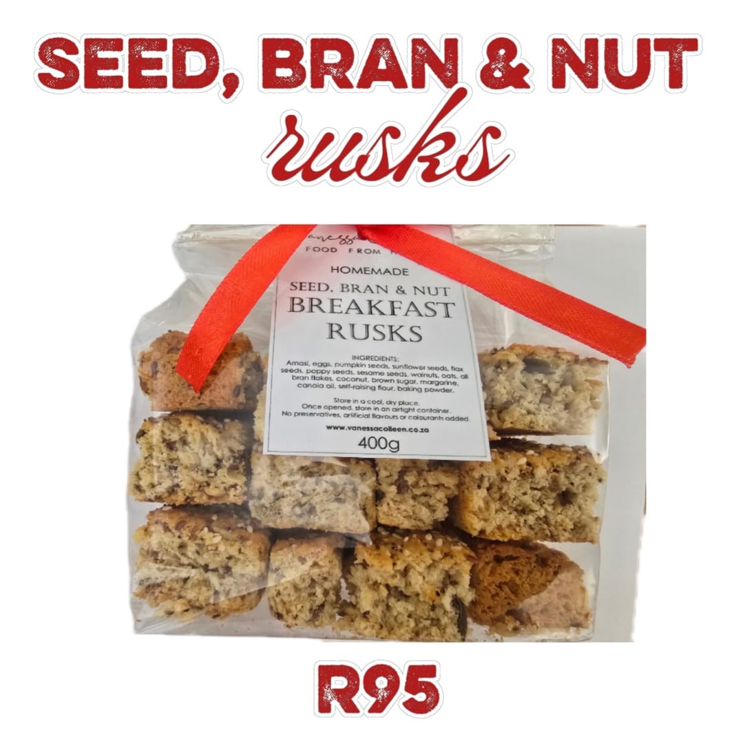 Breakfast Rusks with Seeds, Nuts, Oats, All Bran & Coconut - Week 3