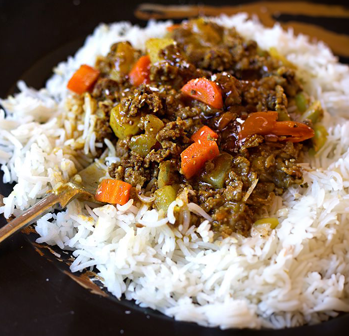 Kerk Basaar Kerrie Mince & Yellow Rice