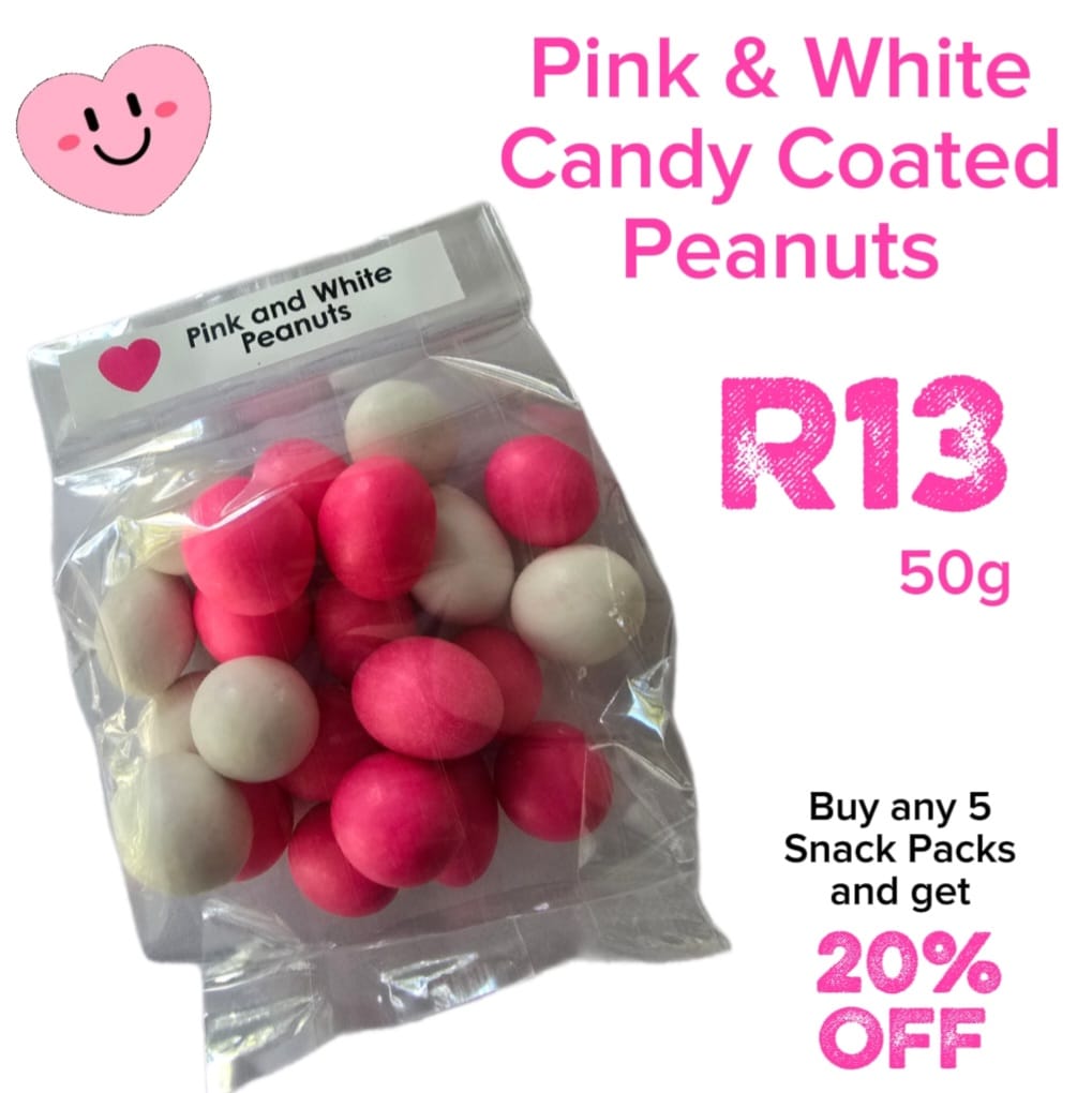 Pink & White Candied Peanuts - Week 3