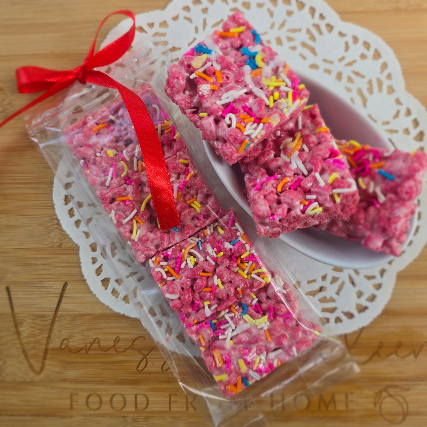 Holiday Strawberry Rice Krispie Marshmallow Treats - Week 3
