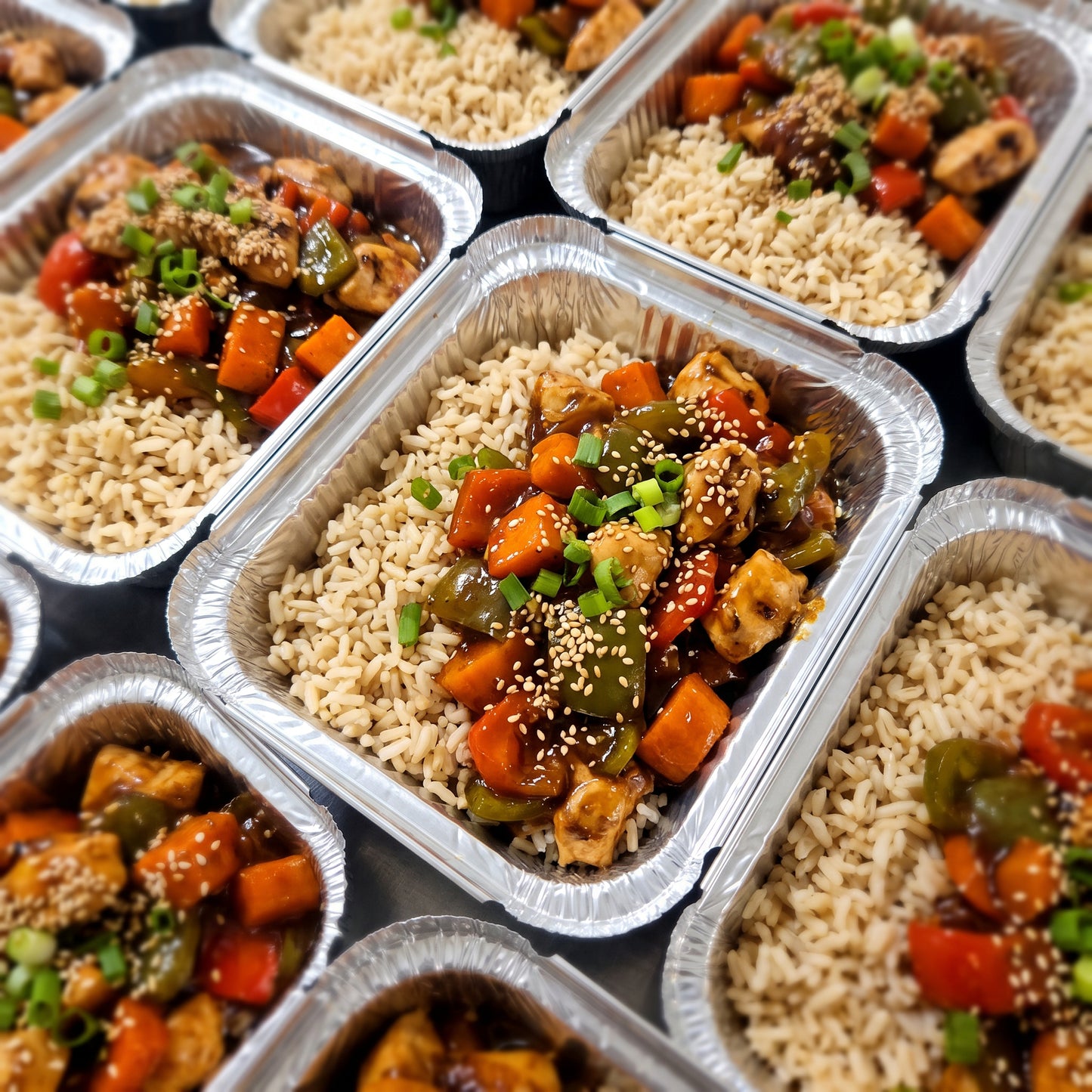 Sweet & Spicy Korean Chicken with Brown Rice