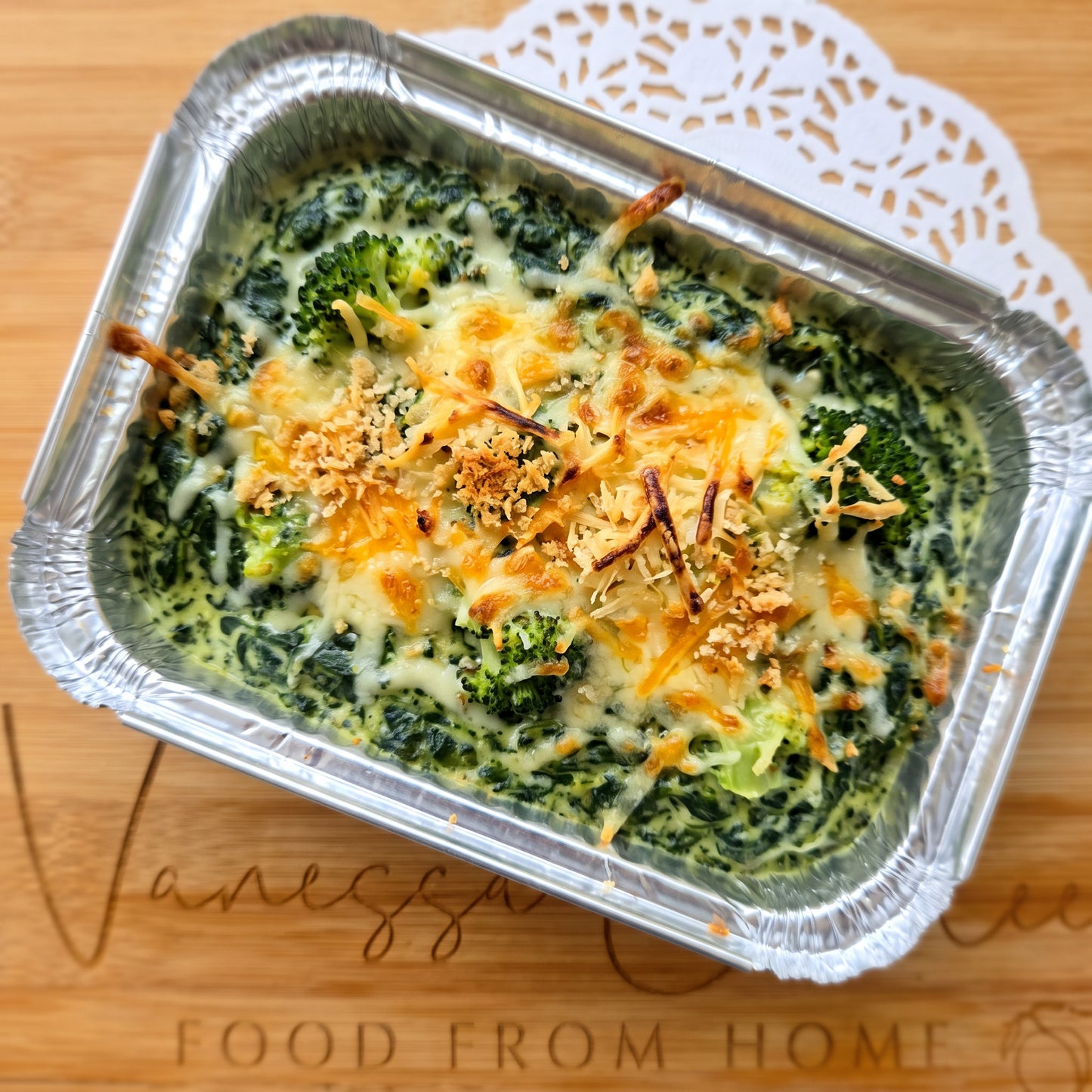 Creamed Spinach & Broccoli with Cheese - Week 2