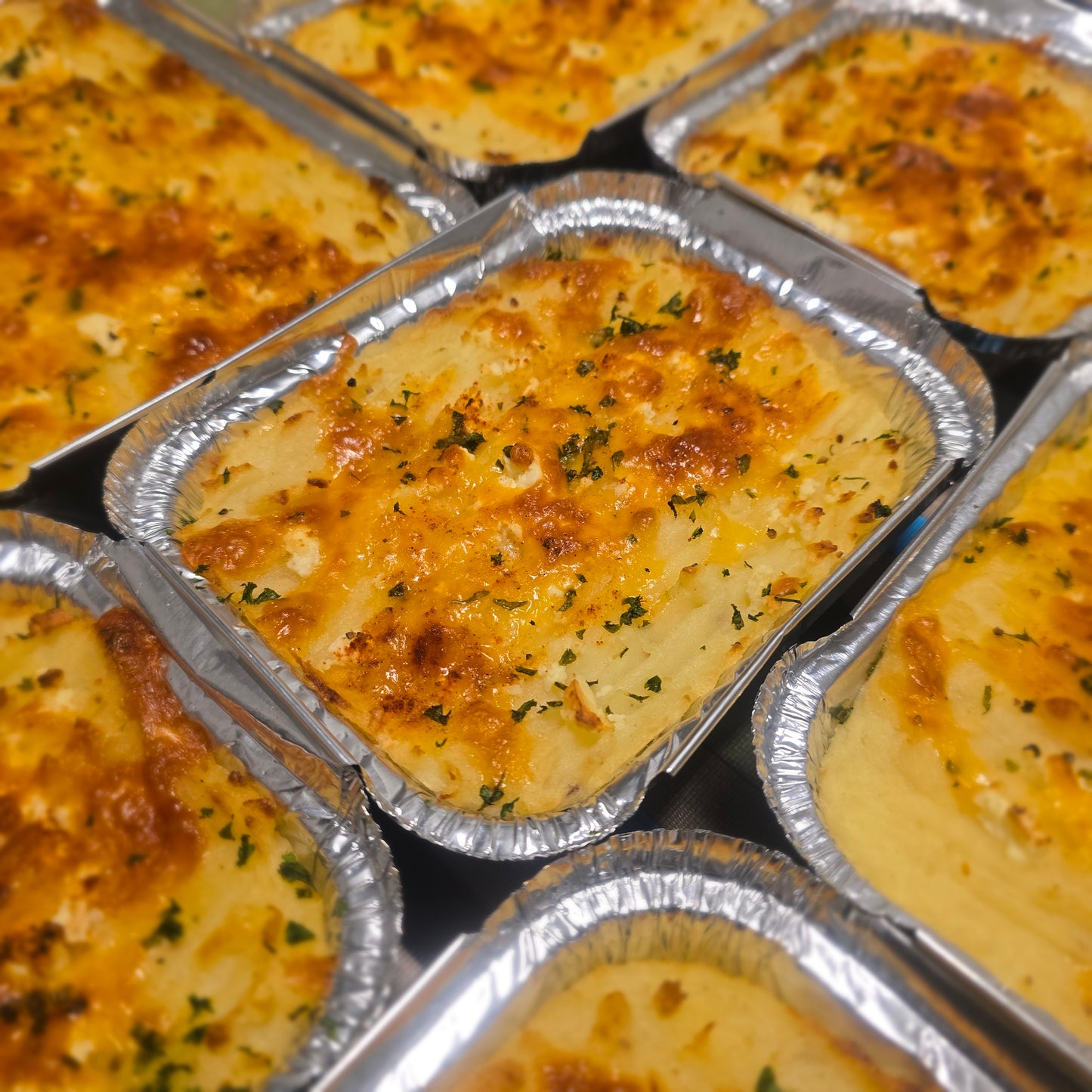 Pork & Bacon Cottage Pie with Garlic Butter Sweet Potato Mash