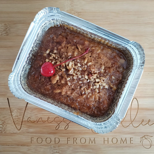 Apple & Carrot Pudding with Pecans, Coconut & Raisins