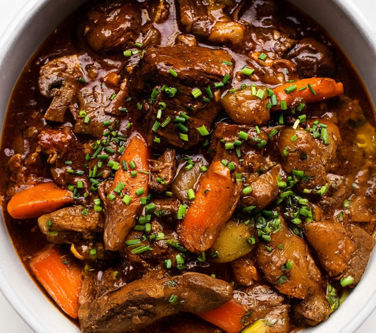 Slow Cooked Beef Bourguignon