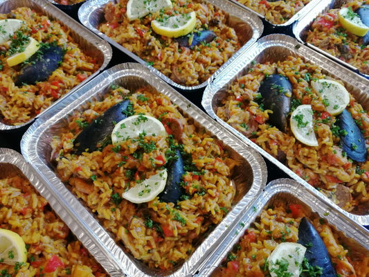 Chicken Paella with Chorizo & Mussels