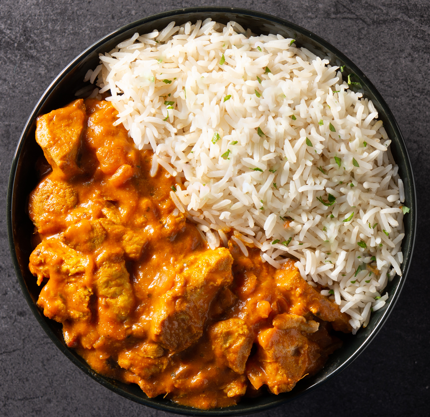 Chutney Chicken with White Basmati Rice & Peas