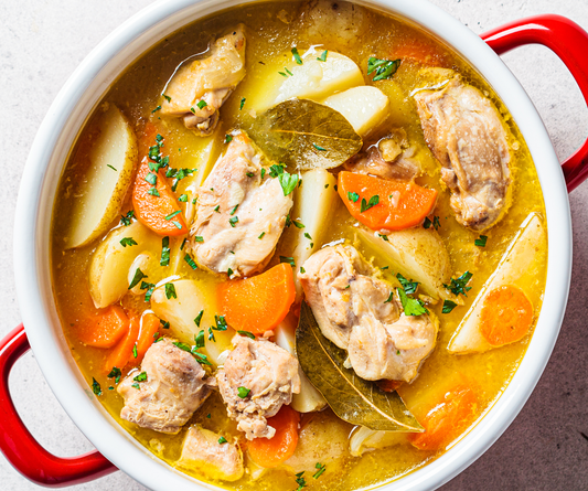 Country Chicken Stew with Glazed Carrots