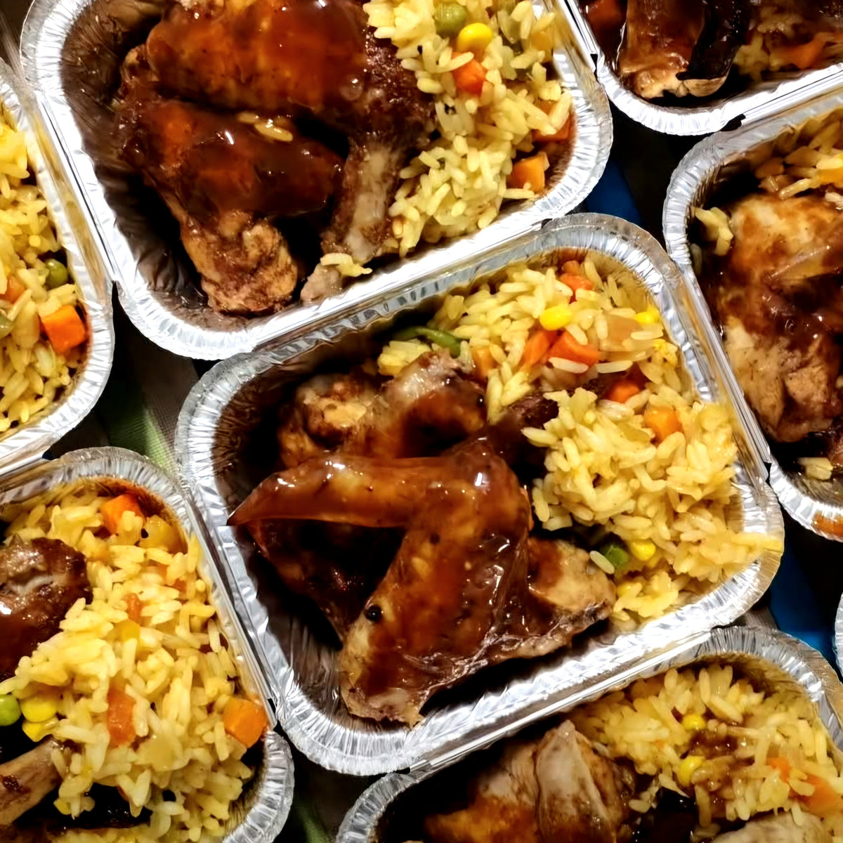 BBQ Grilled Chicken Wings with Savoury Couscous