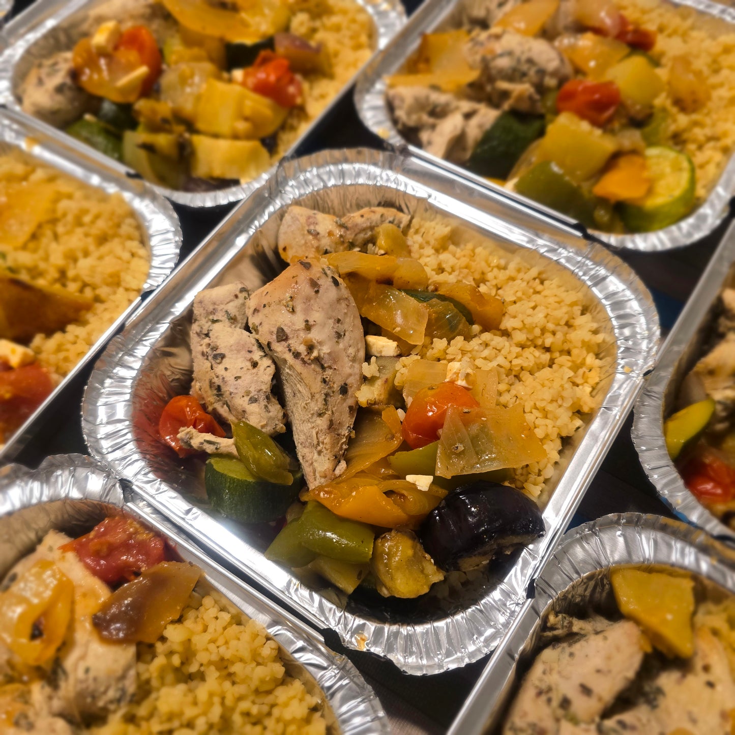 Grilled Greek Chicken & Veggie Pan with Bulgur Wheat - Week 4