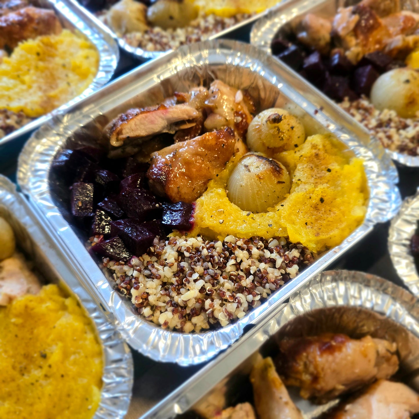 Grilled Chicken Thighs with Gem Squash, Beetroot & Quinoa - Week 2