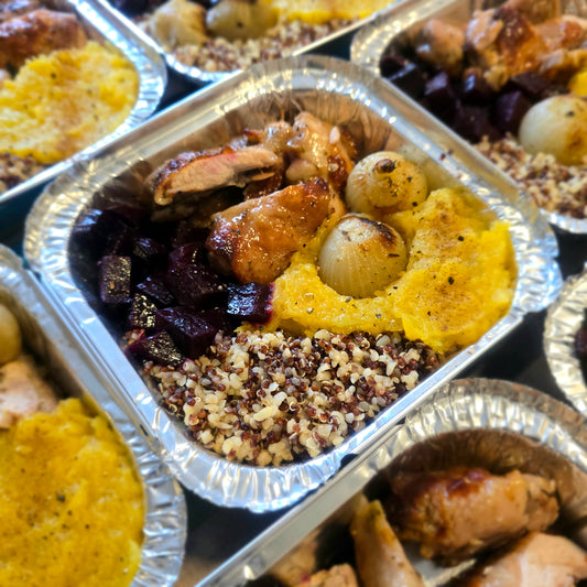 Grilled Chicken Thighs with Gem Squash, Beetroot & Quinoa - Week 2