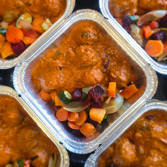 Meatballs with Roast Veggies & Tomato Gravy - Week 4