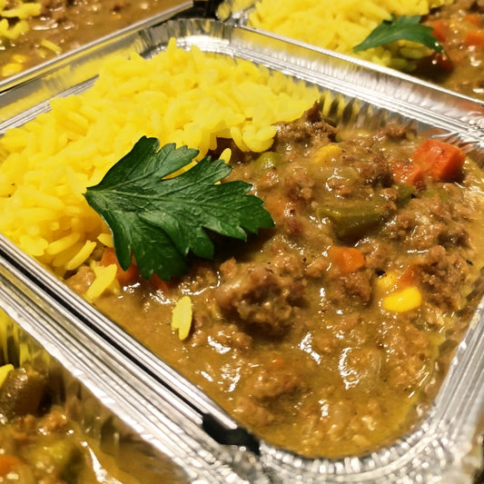 Kerk Basaar Kerrie Mince & Yellow Rice