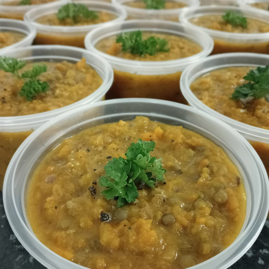 Smoked Pork, Carrot & Lentil Soup - Week 4