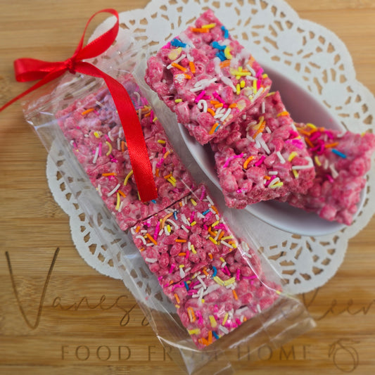 Holiday Strawberry Rice Krispie Marshmallow Treats - Week 3