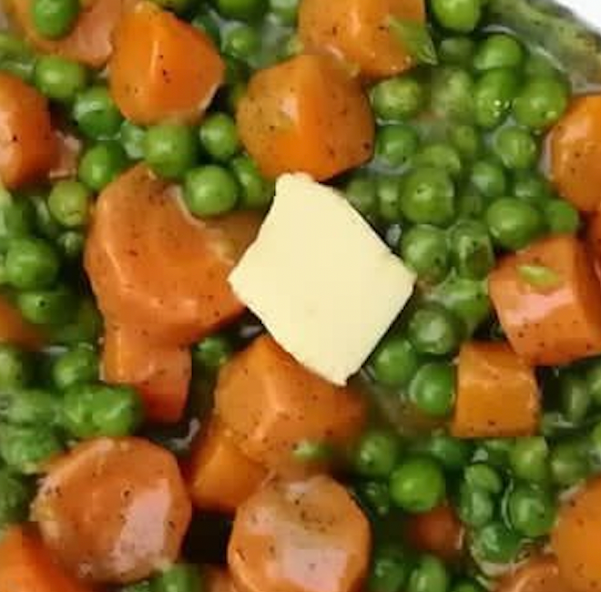 Sweet Minted Sweet Peas and Carrots Week 3
