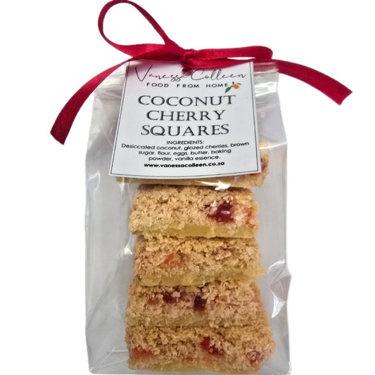 Oven Baked Coconut & Cherry Squares - Week 4
