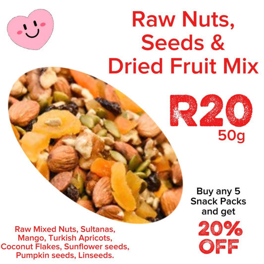 Seed, Dried Fruit & Raw Nut Mix - Week 4