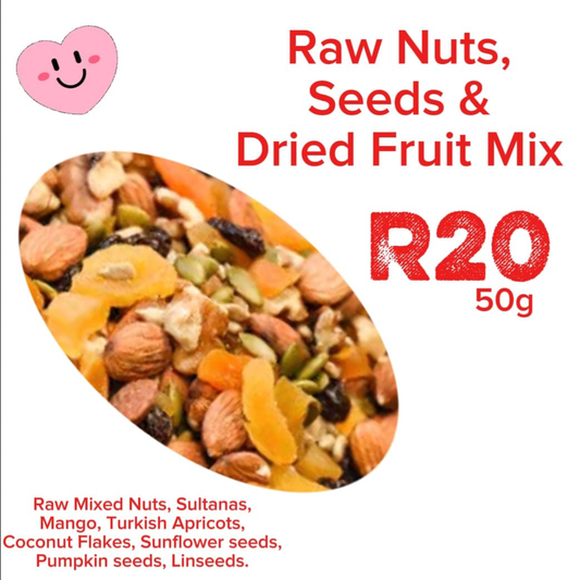 Seed, Dried Fruit & Raw Nut Mix - Week 4