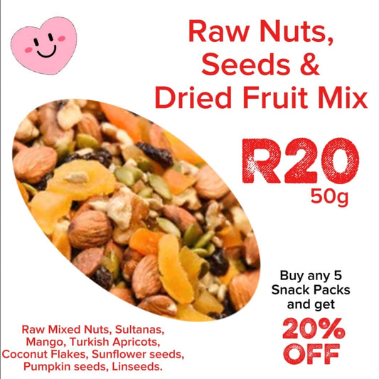 Seed, Dried Fruit & Raw Nut Mix - Week 3