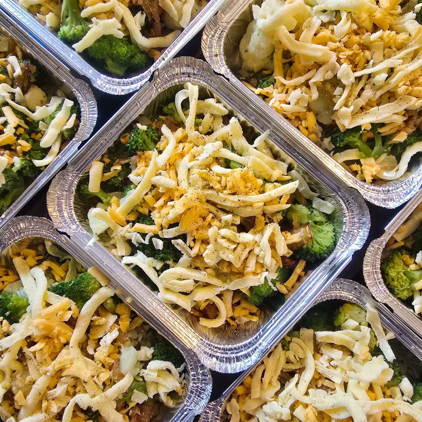 Creamed Spinach & Broccoli with Cheese - Week 1