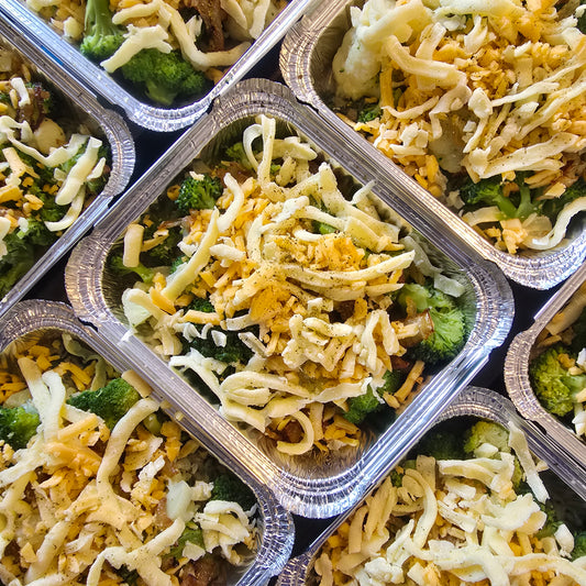 Creamed Spinach & Broccoli with Cheese - Week 4