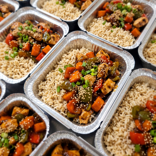 Sweet & Spicy Korean Chicken with Brown Rice